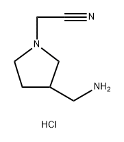 2-[3-(aminomethyl)pyrrolidin-1-yl]acetonitrile dihydrochloride