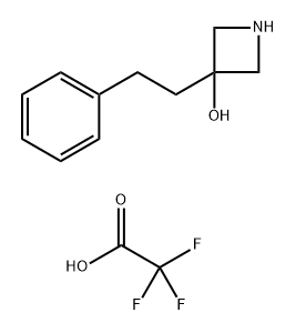 3-(2-phenylethyl)azetidin-3-ol, trifluoroacetic acid