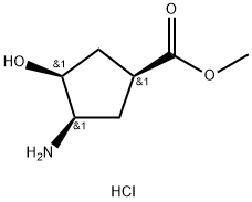 methyl (1S,3R,4S)-3-amino-4-hydroxycyclopentane-1-carboxylate hydrochloride