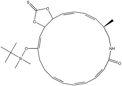 (9S,18R)-10-{[1-(tert-Butyl)-1,1-dimethylsilyl]oxy}-18-methyl-12,13-(thioxomethylenedioxy)-20-aza-2E,4E,6E,10E,14E,16E-cycloicosahexaen-1-one