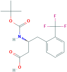 Boc-(R)-3-氨基-4-(2-三氟甲基苯基)丁酸