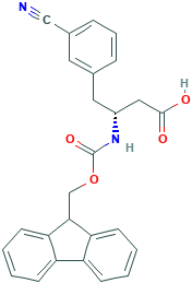 (R)-3-((((9H-芴-9-基)甲氧基)羰基)氨基)-4-(3-氰基苯基)丁酸