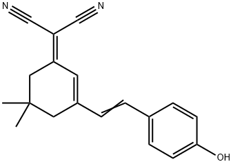 (E)-2(3-(4-hydroxystyryl)-5,5-dimethyl-2-cyclohexenyl-1-ylidene)malononitrile