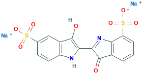 disodium 2-(1,3-dihydro-3-oxo-7-sulphonato-2H-indol-2-ylidene)-3-oxoindoline-5-sulphonate