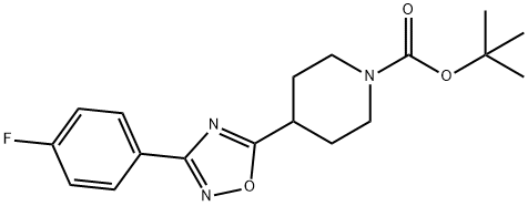 1-Piperidinecarboxylic acid, 4-[3-(4-fluorophenyl)-1,2,4-oxadiazol-5-yl]-, 1,1-dimethylethyl ester