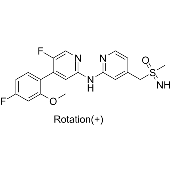 (+)-5-Fluoro-4-(4-fluoro-2-methoxyphenyl)-N-[4-[(S-methylsulfonimidoyl)methyl]pyridin-2-yl]pyridin-2-amine