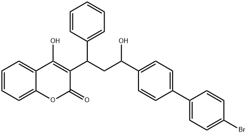 (hydroxy-4coumarinyl3)-3phenyl-3(bromo-4biphenylyl-4)-1propanol-1