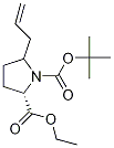 1,2-Pyrrolidinedicarboxylic acid, 5-(2-propen-1-yl)-, 1-(1,1-diMethylethyl) 2-ethyl ester, (2S)-