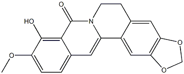 8H-Benzo[g]-1,3-benzodioxolo[5,6-a]quinolizin-8-one,5,6-dihydro-9-hydroxy-10-methoxy-