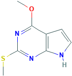 4-METHOXY-2-METHYLSULFANYL-7H-PYRROLO[2,3-D]PYRIMIDINE