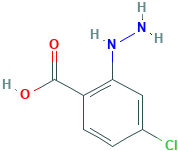 Benzoic acid, 4-chloro-2-hydrazino- (9CI)