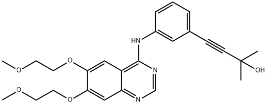 3-Butyn-2-ol, 4-[3-[[6,7-bis(2-methoxyethoxy)-4-quinazolinyl]amino]phenyl]-2-methyl-