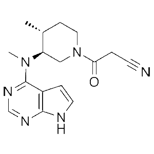 (3S,4R)-4-甲基-3-(甲基-7H-吡咯并[2,3-D]嘧啶-4-氨基)-BETA-氧代-1(托法替布杂质)