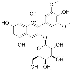 3-(galactosyloxy)-5,7-dihydroxy-2-(4-hydroxy-3,5-dimethoxyphenyl)-1-benzopyrylium chloride