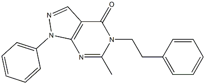 6-methyl-1-phenyl-5-(2-phenylethyl)pyrazolo[3,4-d]pyrimidin-4-one