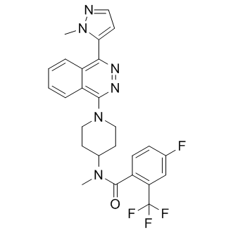 4-氟-N-甲基-N-[1-[4-(1-甲基-1H-吡唑-5-基)-1-酞嗪基]-4-哌啶基]-2-(三氟甲基)苯甲酰胺