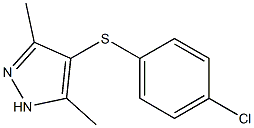 4-[(4-CHLOROPHENYL)THIO]-3,5-DIMETHYL-1H-PYRAZOLE