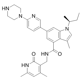 S)-1-(sec-butyl)-N-((4,6-diMethyl-2-oxo-1,2-dihydropyridin-3-yl)Methyl)-3-Methyl-6-(6-(piperazin-1-yl)pyridin-3-yl)-1H-indole-4-carboxaMide