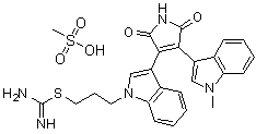 3-[1-[3-(AMIDINOTHIO)PROPYL-1H-INDOL-3-YL]-3-(1-METHYL-1H-INDOL-3-YL)MALEIMIDE