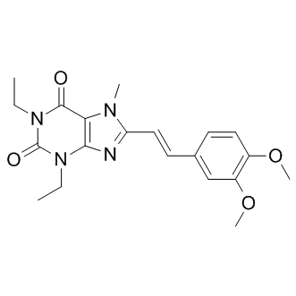 8-[(E)-2-(3,4-dimethoxyphenyl)ethenyl]-1,3-diethyl-7-methyl-purine-2,6 -dione