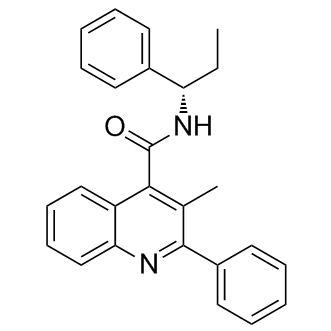 3-METHYL-2-PHENYL-N-[(1S)-1-PHENYLPROPYL]-4-QUINOLINECARBOXAMIDE