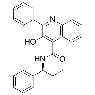 3-hydroxy-2-phenyl-N-(1-phenylpropyl)quinoline-4-carboxamide