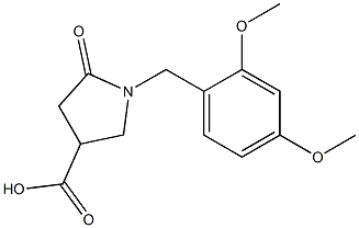 1-[(2,4-dimethoxyphenyl)methyl]-5-oxopyrrolidine-3-carboxylic acid