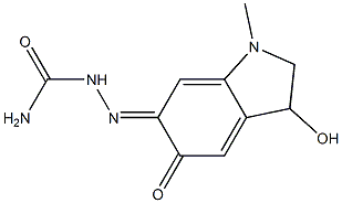 [1,2,3,5(or 1,2,3,6)-tetrahydro-3-hydroxy-1-methyl-5(or 6)-oxo-6H(or 5H)-indol-6(or 5)-al] semicarbazone