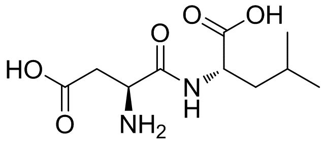 2-[(2-amino-3-carboxy-propanoyl)amino]-4-methyl-pentanoic acid