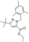 ETHYL 3-TERT-BUTYL-1-(2,4,6-TRIMETHYLBENZYL)-1H-PYRAZOLE-5-CARBOXYLATE