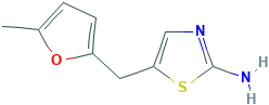 5-[(5-methyl-2-furyl)methyl]-1,3-thiazol-2-amine(SALTDATA: FREE)