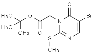 2-(5-溴-2-(甲硫基)-6-氧代嘧啶-1(6H)-基)乙酸叔丁酯