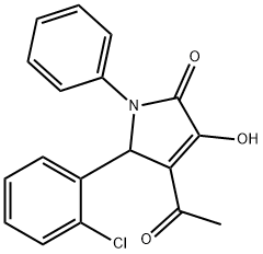 2H-Pyrrol-2-one, 4-acetyl-5-(2-chlorophenyl)-1,5-dihydro-3-hydroxy-1-phenyl-