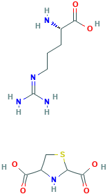 (S)-2-Amino-5-guanidinopentanoic acid thiazolidine-2,4-dicarboxylic acid (1:1)