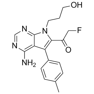 1-[4-氨基-7-(3-羟基丙基)-5-(4-甲基苯基)-7H-吡咯并[2,3-D]嘧啶-6-基]-2-氟乙酮