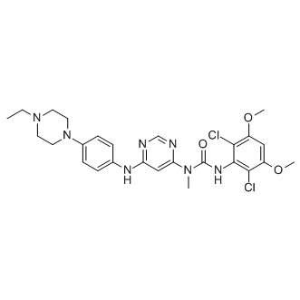 3-(2,6-Dichloro-3,5-dimethoxyphenyl)-1-[6-[[4-(4-ethylpiperazin-1-yl)phenyl]amino]pyrimidin-4-yl]-1-methylurea