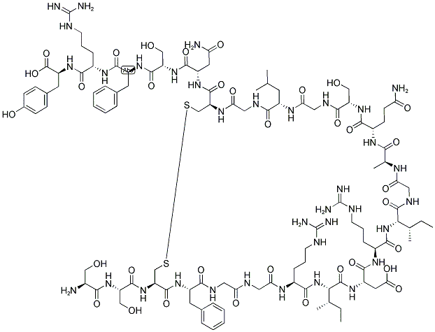 H-Ser-Ser-Cys-Phe-Gly-Gly-Arg-Ile-Asp-Arg-Ile-Gly-Ala-Gln-Ser-Gly-Leu-Gly-Cys-Asn-Ser-Phe-Arg-Tyr-OH, (Disulfide bond)
