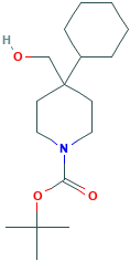 4-Cyclohexyl-4-(hydroxymethyl)-N-(tert-butoxycarbonyl)piperidine