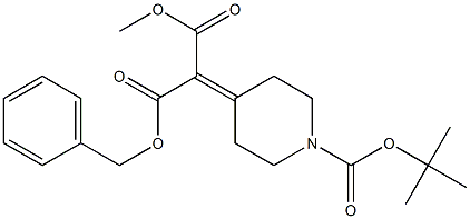 tert-butyl 4-(1-(benzyloxycarbonyl)-2-methoxy-2-oxoethylidene)piperidine-1-carboxylate