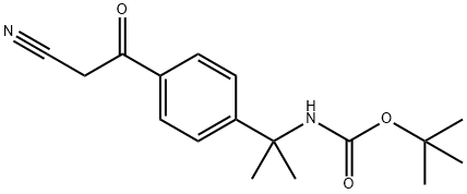 Carbamic acid, N-[1-[4-(2-cyanoacetyl)phenyl]-1-methylethyl]-, 1,1-dimethylethyl ester