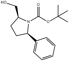 1-Pyrrolidinecarboxylic acid, 2-(hydroxymethyl)-5-phenyl-, 1,1-dimethylethyl ester, (2S,5R)-