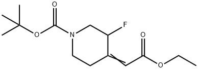 (E)-tert-butyl 4-(2-ethoxy-2-oxoethylidene)-3-fluoropiperidine-1-carboxylate