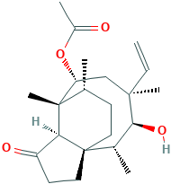 (3aS,4R,5S,6S,8R,9R,9aR,10R)-6-Ethenyl-5-hydroxy-4,6,9,10-tetramethyl-1-oxodecahydro-3a,9-propano-3aH-cyclopentacycloocten-8-yl Acetate (Mutilin 14-Acetate)