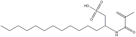 2-(2-methylprop-2-enoylamino)tetradecane-1-sulfonic acid