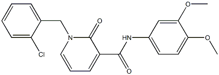 1-[(2-chlorophenyl)methyl]-N-(3,4-dimethoxyphenyl)-2-oxopyridine-3-carboxamide