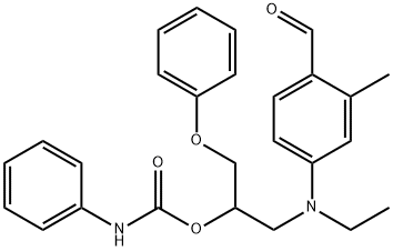 ethyl[4-formyl-3-methylphenyl][2-hydroxy-3-phenoxypropyl]ammonium carbanilate