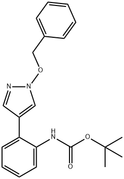 Carbamic acid, [2-[1-(phenylmethoxy)-1H-pyrazol-4-yl]phenyl]-, 1,1-dimethylethyl ester (9CI)