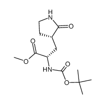 methyl (S)-2-((tert-butoxycarbonyl)amino)-3-((S)-2-oxopyrrolidin-3-yl)propanoate