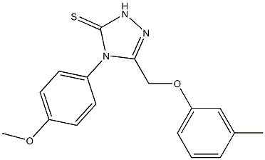 4-(4-methoxyphenyl)-3-[(3-methylphenoxy)methyl]-1H-1,2,4-triazole-5-thione