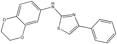 N-(2,3-dihydro-1,4-benzodioxin-6-yl)-4-phenyl-1,3-thiazol-2-amine